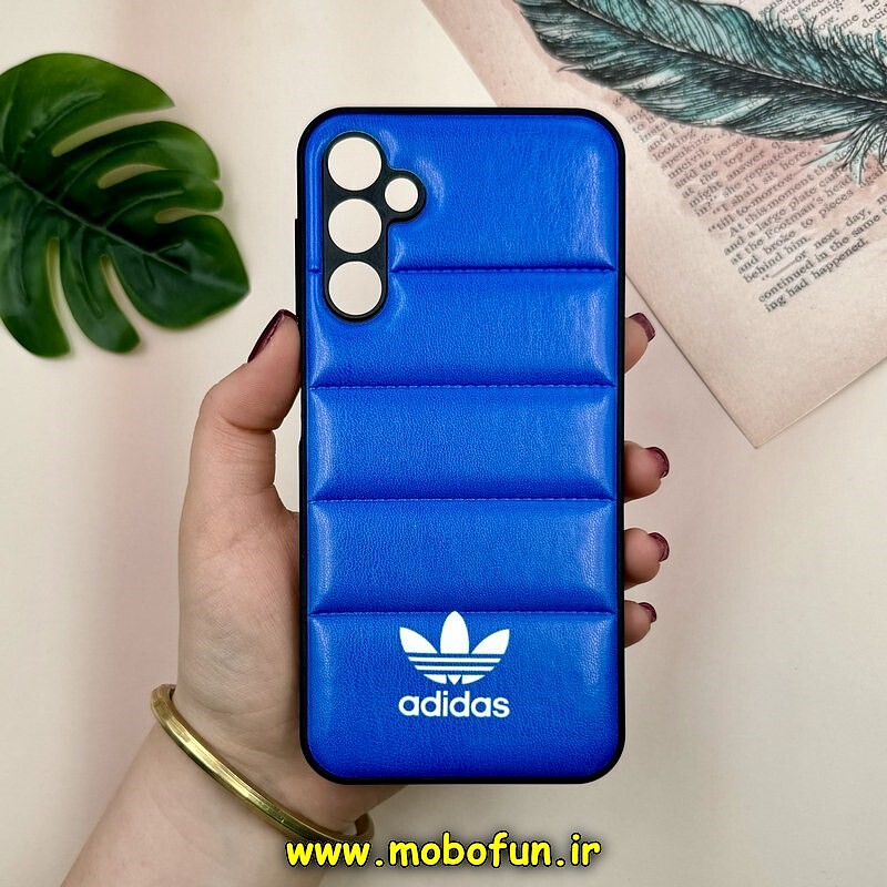 قاب گوشی Galaxy A24 سامسونگ پافر چرمی فانتزی Hard محافظ لنز دار طرح Adidas کد 16036