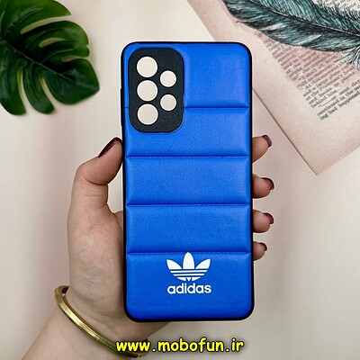 قاب گوشی Galaxy A33 سامسونگ پافر چرمی فانتزی Hard محافظ لنز دار طرح Adidas کد 16049