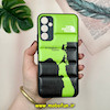 قاب گوشی Galaxy A34 سامسونگ پافر چرمی فانتزی Hard محافظ لنز دار طرح The North Face کد 16054