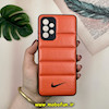 قاب گوشی Galaxy A52 4G - Galaxy A52 5G - Galaxy A52S سامسونگ پافر چرمی فانتزی Hard محافظ لنز دار طرح NIKE نارنجی کد 16060