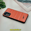قاب گوشی Galaxy A52 4G - Galaxy A52 5G - Galaxy A52S سامسونگ پافر چرمی فانتزی Hard محافظ لنز دار طرح NIKE نارنجی کد 16060