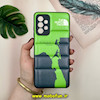 قاب گوشی Galaxy A72 سامسونگ پافر چرمی فانتزی Hard محافظ لنز دار طرح The North Face کد 16080