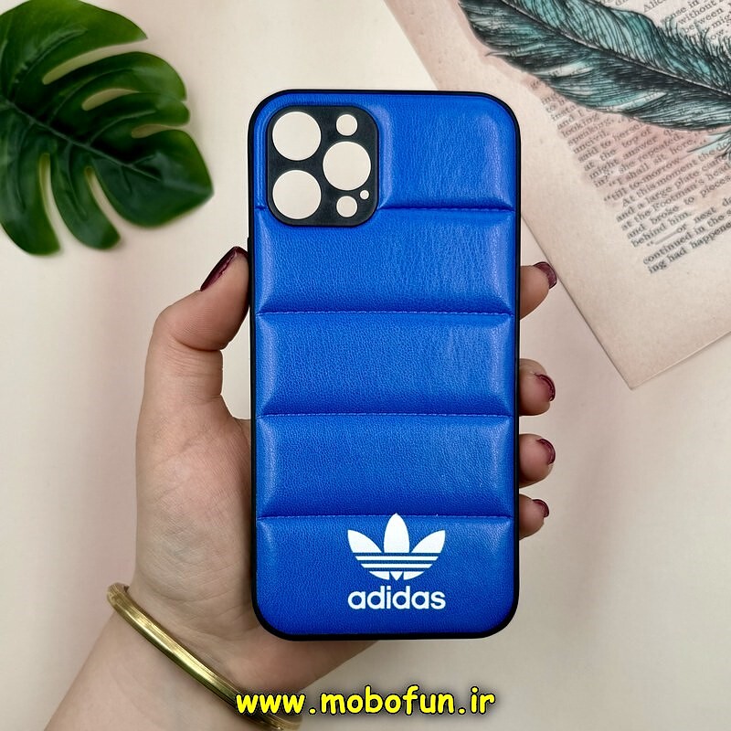 قاب گوشی iPhone 12 Pro آیفون پافر چرمی فانتزی Hard محافظ لنز دار طرح Adidas کد 16100