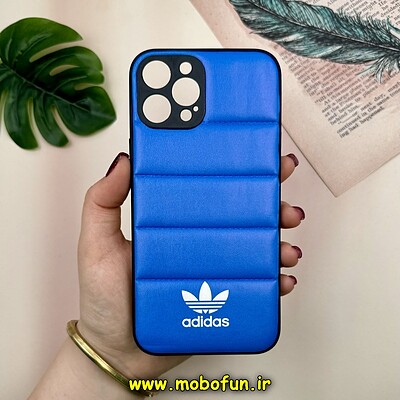 قاب گوشی iPhone 12 Pro Max آیفون پافر چرمی فانتزی Hard محافظ لنز دار طرح Adidas کد 16105