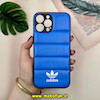 قاب گوشی iPhone 13 Pro Max آیفون پافر چرمی فانتزی Hard محافظ لنز دار طرح Adidas کد 16118