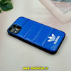 قاب گوشی iPhone 13 آیفون پافر چرمی فانتزی Hard محافظ لنز دار طرح Adidas کد 16111