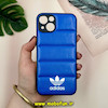 قاب گوشی iPhone 13 آیفون پافر چرمی فانتزی Hard محافظ لنز دار طرح Adidas کد 16111