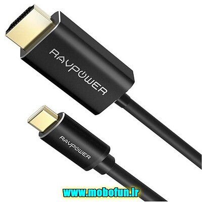 کابل تبدیل USB-C به HDMI راو پاور مدل RP-CB006 طول 1.82 متر