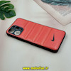 قاب گوشی Redmi 12 - Poco M6 Pro 5G شیائومی پافر چرمی فانتزی Hard محافظ لنز دار طرح NIKE نارنجی کد 16123