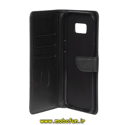 کیف گوشی Galaxy S8 Plus سامسونگ مگنتی طرح چرم کتابی محافظ لنزدار مشکی کد 29754