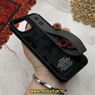 قاب گوشی iPhone 15 آیفون دستبندی چریکی Kajsa سری Hard مشکی کد 16210