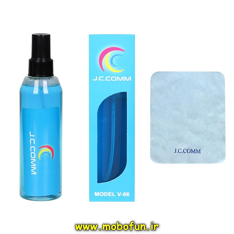 کیت تمیز کننده نمایشگر J.C.COM جی سی کام مدل V-06 آبی کد 40069