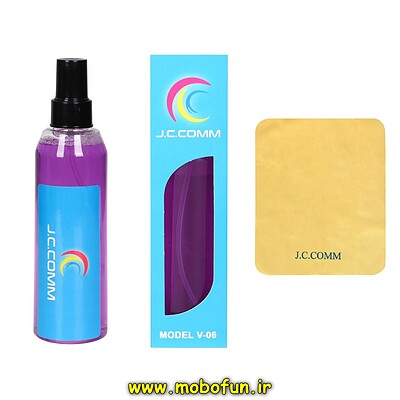 کیت تمیز کننده نمایشگر J.C.COM جی سی کام مدل V-06 بنفش کد 40070