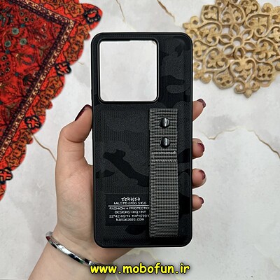 قاب گوشی Redmi Note 13 Pro 5G - Poco X6 شیائومی دستبندی چریکی Kajsa سری Hard مشکی کد 16225