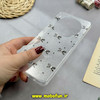 قاب گوشی Redmi A3 - Redmi A3X شیائومی طلقی شیشه ای شفاف اکلیلی طرح پاپیون نگین دار کد 16321