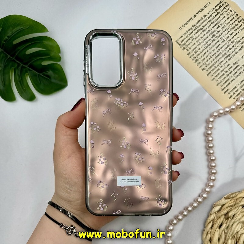 قاب گوشی Galaxy A14 سامسونگ اورجینال POUTAP CASE فانتزی سه بعدی لنز کرومی طرح گل زیبا کد 16340