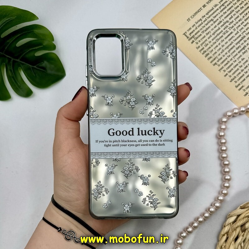 قاب گوشی Galaxy A51 سامسونگ اورجینال POUTAP CASE فانتزی سه بعدی لنز کرومی طرح گل زیبا کد 16352