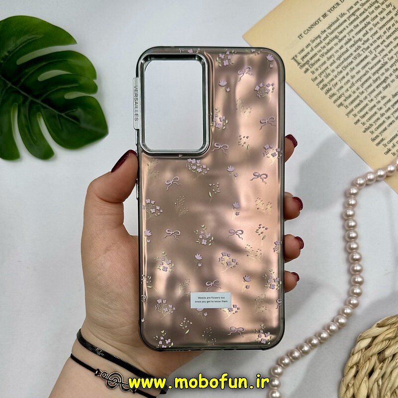 قاب گوشی Galaxy A54 سامسونگ اورجینال POUTAP CASE فانتزی سه بعدی لنز کرومی طرح گل زیبا کد 16354