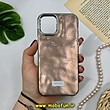 قاب گوشی iPhone 12 - iPhone 12 Pro آیفون اورجینال POUTAP CASE فانتزی سه بعدی لنز کرومی طرح گل زیبا کد 16361