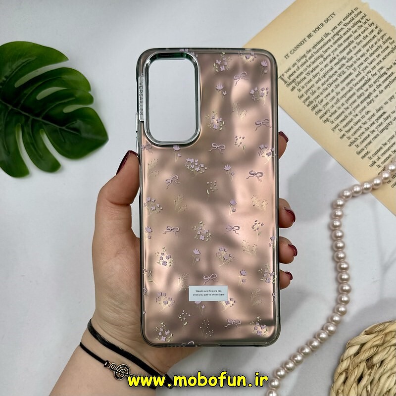 قاب گوشی Redmi Note 11 Pro 4G Global - Redmi Note 11 Pro 5G Global - Redmi Note 11E Pro 5G - Redmi Note 12 Pro 4G شیائومی اورجینال POUTAP CASE فانتزی سه بعدی لنز کرومی طرح گل زیبا کد 16375