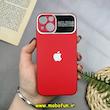 قاب گوشی iPhone 13 آیفون PVD مدل AUTO FOCUS محافظ لنز دار قرمز کد 16842