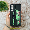 قاب گوشی Galaxy A25 سامسونگ طرح سیلیکونی Solid عروسکی فانتزی چاپی محافظ لنزدار طرح BABY YODA کد 17047