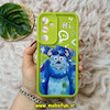 قاب گوشی Galaxy A35 سامسونگ طرح سیلیکونی Solid عروسکی فانتزی چاپی محافظ لنزدار طرح سالیوان سبز فسفری کد 17073