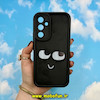 قاب گوشی Galaxy A54 سامسونگ طرح سیلیکونی Solid عروسکی فانتزی چاپی محافظ لنزدار طرح چشم مشکی کد 17092