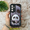 قاب گوشی Galaxy A54 سامسونگ طرح سیلیکونی Solid عروسکی فانتزی چاپی محافظ لنزدار طرح پاندا مشکی کد 17100