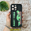 قاب گوشی iPhone 15 Pro Max آیفون طرح سیلیکونی Solid عروسکی فانتزی چاپی محافظ لنزدار طرح BABY YODA کد E18-17169