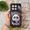 قاب گوشی Poco X6 Pro - Redmi K70E شیائومی طرح سیلیکونی Solid عروسکی فانتزی چاپی محافظ لنزدار طرح پاندا مشکی کد 17188