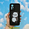 قاب گوشی Redmi Note 12S شیائومی طرح سیلیکونی Solid عروسکی فانتزی چاپی محافظ لنزدار طرح پاندا مشکی کد 17219