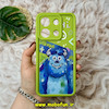 قاب گوشی Redmi Note 13 4G شیائومی طرح سیلیکونی Solid عروسکی فانتزی چاپی محافظ لنزدار طرح سالیوان سبز فسفری کد 17229