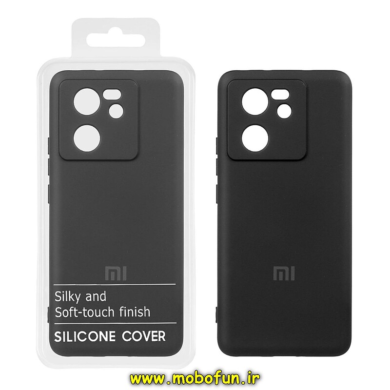 قاب گوشی Xiaomi 13T - Xiaomi 13T Pro شیائومی سیلیکونی های کپی زیر بسته محافظ لنز دار مشکی کد 40580