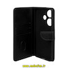 کیف گوشی Poco F6 شیائومی مگنتی طرح چرم کتابی محافظ لنزدار مشکی کد 40699