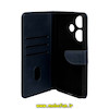 کیف گوشی Poco F6 شیائومی مگنتی طرح چرم کتابی محافظ لنزدار سرمه ای کد 40700