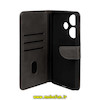 کیف گوشی Poco F6 شیائومی مگنتی طرح چرم کتابی محافظ لنزدار خاکستری کد 40701