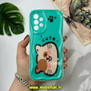 قاب گوشی Galaxy A32 4G سامسونگ فانتزی عروسکی کیوت ژله ای محافظ لنز دار طرح گربه لاکچری کد 17417