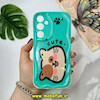 قاب گوشی Galaxy A55 سامسونگ فانتزی عروسکی کیوت ژله ای محافظ لنز دار طرح گربه لاکچری کد 17428