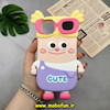قاب گوشی iPhone 11 آیفون سیلیکونی پاک کنی طرح عروسکی برجسته Cute کد 17574