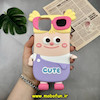 قاب گوشی iPhone 12 Pro Max آیفون سیلیکونی پاک کنی طرح عروسکی برجسته Cute کد 17604