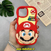 قاب گوشی  iPhone 13 - iPhone 14 - iPhone 15 آیفون سیلیکونی پاک کنی طرح عروسکی برجسته Super Mario کد 17612