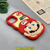 قاب گوشی  iPhone 13 - iPhone 14 - iPhone 15 آیفون سیلیکونی پاک کنی طرح عروسکی برجسته Super Mario کد 17612