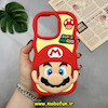 قاب گوشی  iPhone 14 Pro Max - iPhone 15 Pro Max آیفون سیلیکونی پاک کنی طرح عروسکی برجسته Super Mario کد 17637