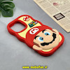 قاب گوشی  iPhone 14 Pro Max - iPhone 15 Pro Max آیفون سیلیکونی پاک کنی طرح عروسکی برجسته Super Mario کد 17637