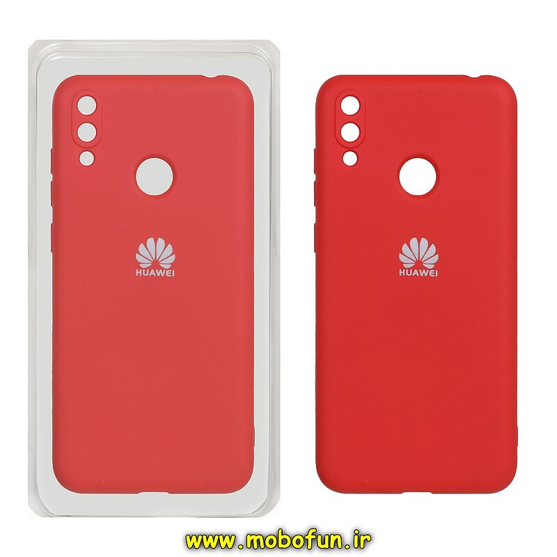 قاب گوشی Huawei Y7 2019 - Y7 Prime 2019 هوآوی سیلیکونی های کپی زیربسته محافظ لنز دار قرمز کد 40838