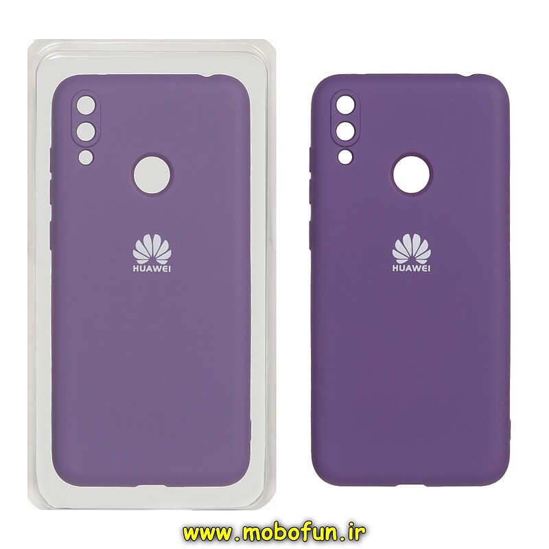 قاب گوشی Huawei Y7 2019 - Y7 Prime 2019 هوآوی سیلیکونی های کپی زیربسته محافظ لنز دار بنفش کد 40839