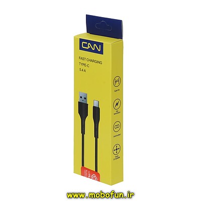 کابل شارژ USB به Type-C کن CAN فست 5.4 آمپر مدل 1116 طول 90 سانتی متر کد 30059