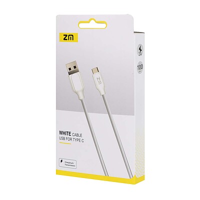 کابل شارژ USB به Type-C زد ان ZN فست 3 آمپر طول 1 متر کد 30065