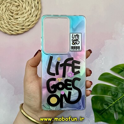 قاب گوشی Redmi Note 13 Pro 4G - Poco M6 Pro 4G شیائومی فانتزی سخت Hard لیزری طرح Life Goes On کد 18041